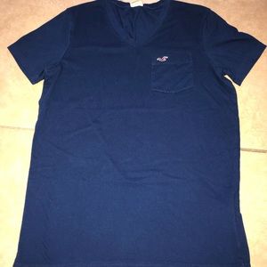 Hollister Navy V-neck